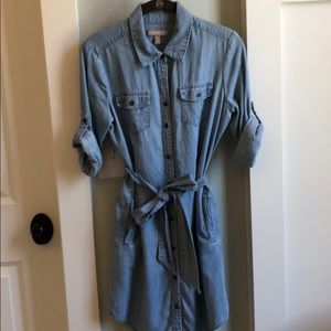 banana republic chambray dress
